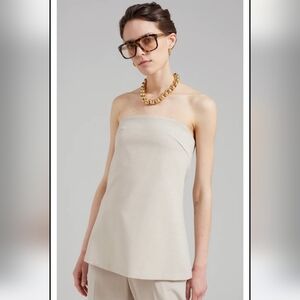 NWT The Frankie Shop Kit Strapless Tan Top MEDIUM